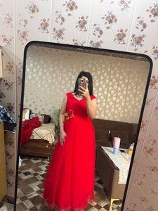 Stunning Red Tulle Gown🎀❤️