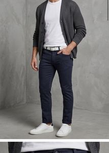 Men's Navy Blue Slim Fit Jeans