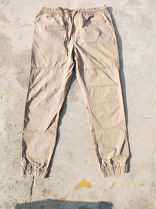Men's Beige Jogger Pants