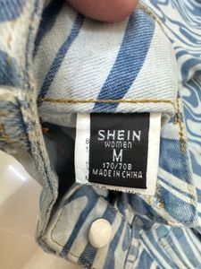 Retro Swirl Print Wide Leg Jeans