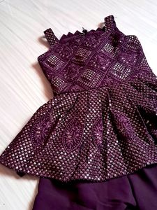 Purple Suit For Girl Baby