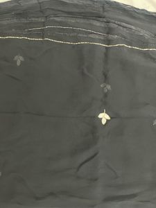 chiffon saree (black)