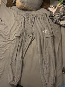 Grey Cargo Joggers