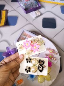 Cute Hair Accessories &amp; Nail Set