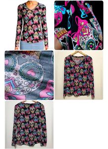 Sugar Skull Long Sleeve Top