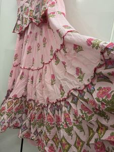 Pink Floral Anarkali Kurta