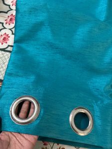 Aqua Blue Curtains, 9 Ft Long
