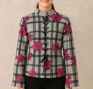 Floral Plaid Top