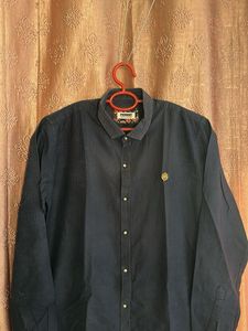 Classic Dark Men's Button-Up Shirt