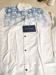 WATCHLER White Printed Casual Shirt