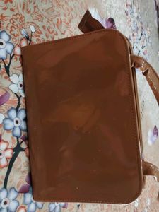 B-Cherry Brown Satchel