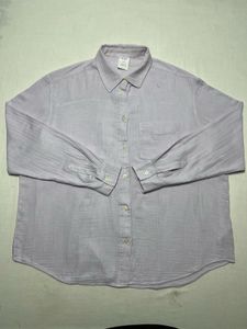 Big Sized GAP Light Purple Button-Up Shirt
