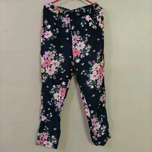 H&M floral pull on pants