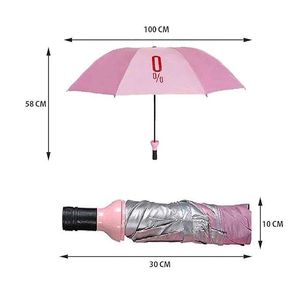 Pink Bottle Umbrella