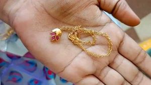 Elegant Gold Bangles with Stone Accents