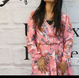 Sale!!Korean Style Pink Dress