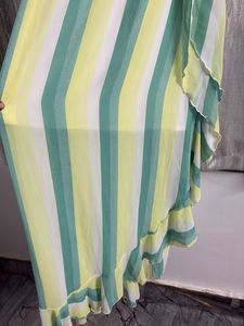 Striped Ruffle Maxi Dress