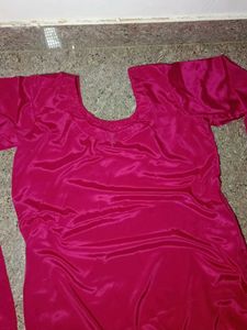 rose soft silk salwar kameez set