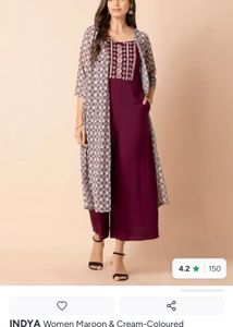 Stylish Plum &amp; Cream Jumpsuit