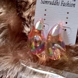 Iridescent Teardrop Earrings
