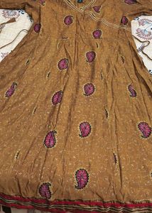 Elegant Paisley Print Ethnic Gown