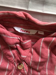 Striped Button-Down Casual Shirt