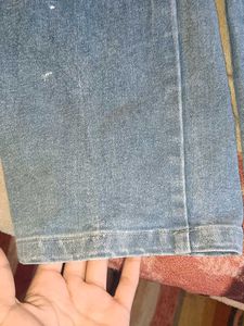 Blue Denim Cargo Jeans