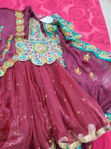 Designer Saree Cum Lehanga