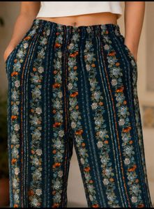 Boho Floral Print Harem Pants