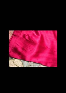 Burgundy Satin Shirt