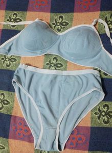 Combo of bras Light Blue Bra & Panty Set