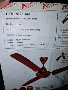 Angler Industries Ceiling Fan