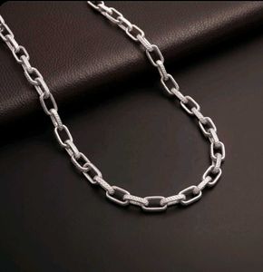 silver orion cable chain for men