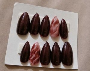 beautiful shade of brown, baddie Press On Nails -