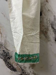 Elegant Mint Green Embroidered Kurta and pant