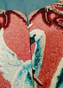 Embroidered Swan &amp; Rose A-Line Dress
