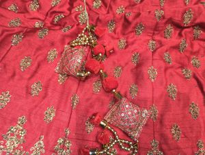 Red Embroidered Lehenga Choli