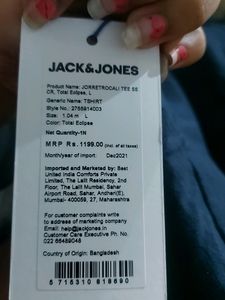 Jack &amp; Jones.  New With Tag.  Good Condition
