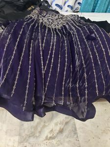 Brand New Lehenga Organza With Stone Work