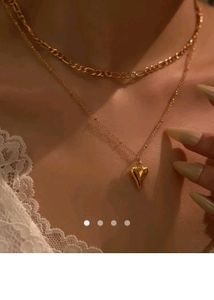 Layered Gold Heart Necklace