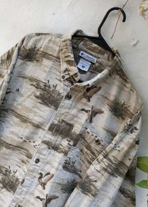 Men's Columbia Duck Print Button-Up Shirt