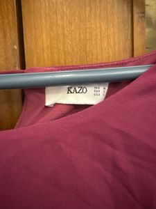 Sheer Purple Kazo top with inner lining