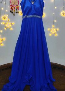 Royal Blue Flowy Gown