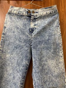 Vintage Acid Wash Wide Leg Jeans