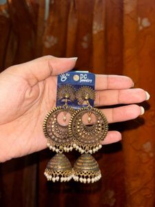 Elegant Peacock Jhumka Earrings