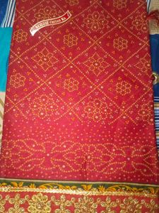 Traditional Bandhani Cotton Saree
