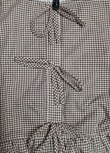 FREE DELIVERY 🤎 Charming Gingham ribbon Top