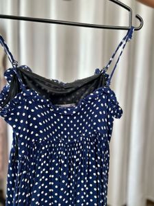 Navy Blue Polka Cami Top