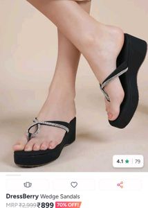 Sparkling Wedge Sandals
