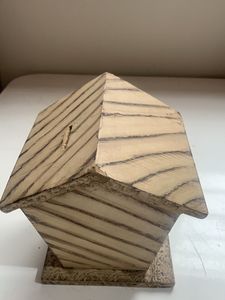 Wooden House Piggy Bank